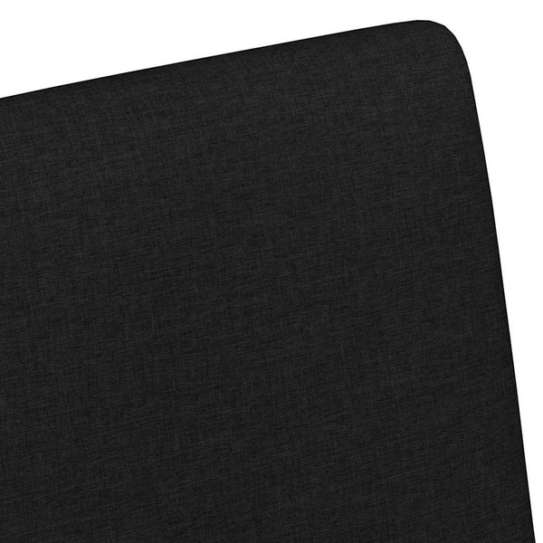 Esszimmerstühle mit Rollen, 2er-Set, Schwarz