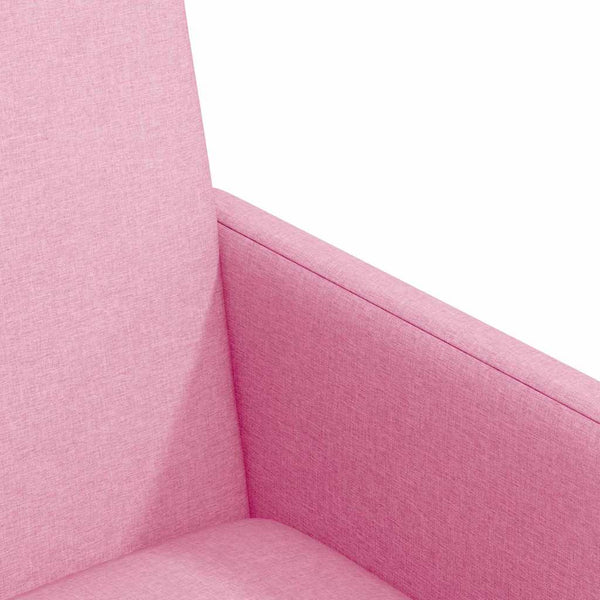 Esszimmerstühle Rosa mit Rollen, 2er-Set