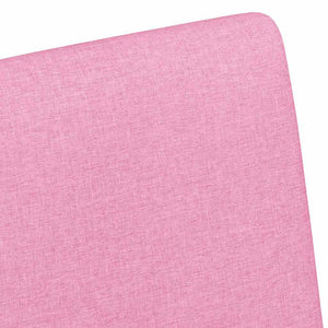 Esszimmerstühle Rosa mit Rollen, 2er-Set