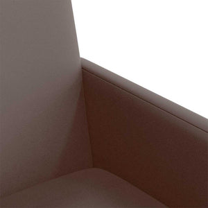 Esszimmerstühle Braun mit Rollen, 2er-Set