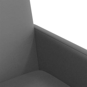 Esszimmerstühle mit Rollen, 2er Set, Grau