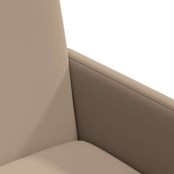 Esszimmerstühle mit Rollen, 2er-Set Cappuccino
