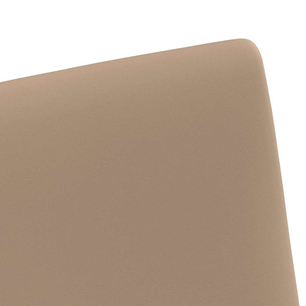 Esszimmerstühle mit Rollen, 2er-Set Cappuccino