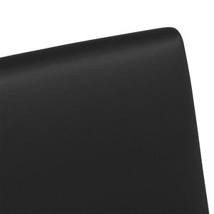 Esszimmerstühle mit Rollen, 2er-Set, Schwarz