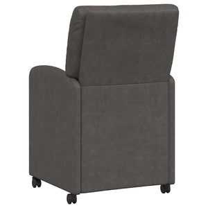 Esszimmerstühle mit Rollen, 2er-Set, Schwarz