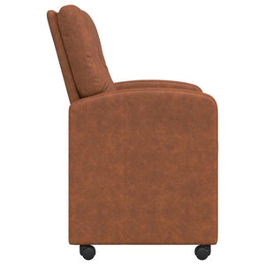 Esszimmerstühle Braun mit Rollen, 2er-Set