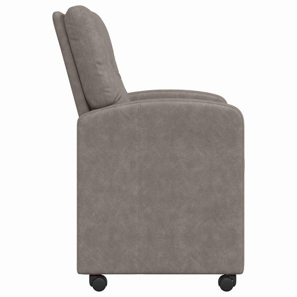 Esszimmerstühle mit Rollen Grau, 2er-Set