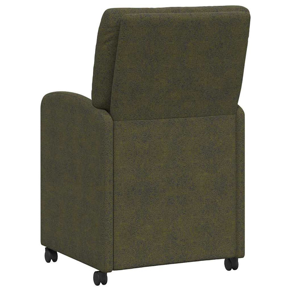 Esszimmerstühle mit Rollen, 2er Set, Armeegrün