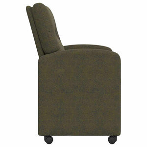 Esszimmerstühle mit Rollen, 2er Set, Armeegrün