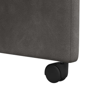 Esszimmerstühle mit Rollen, 2er Set Schwarz