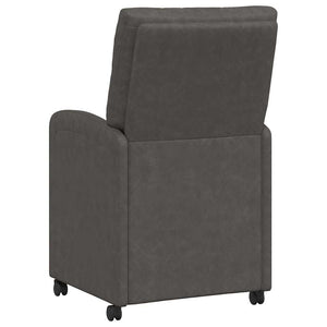 Esszimmerstühle mit Rollen, 2er Set Schwarz