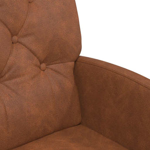 Esszimmerstühle Braun mit Rollen, 2er-Set