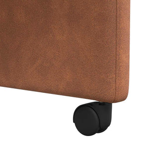 Esszimmerstühle Braun mit Rollen, 2er-Set