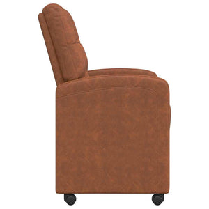 Esszimmerstühle Braun mit Rollen, 2er-Set