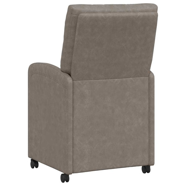 Esszimmerstühle mit Rollen, 2er-Set Grau