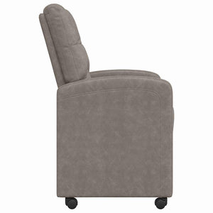 Esszimmerstühle mit Rollen, 2er-Set Grau