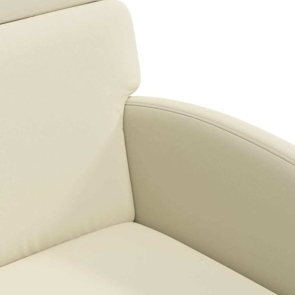 Esszimmerstühle Creme mit Rollen, 2er-Set