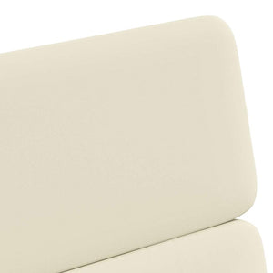 Esszimmerstühle Creme mit Rollen, 2er-Set