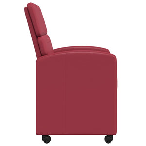 Esszimmerstühle Weinrot mit Rollen, 2er-Set