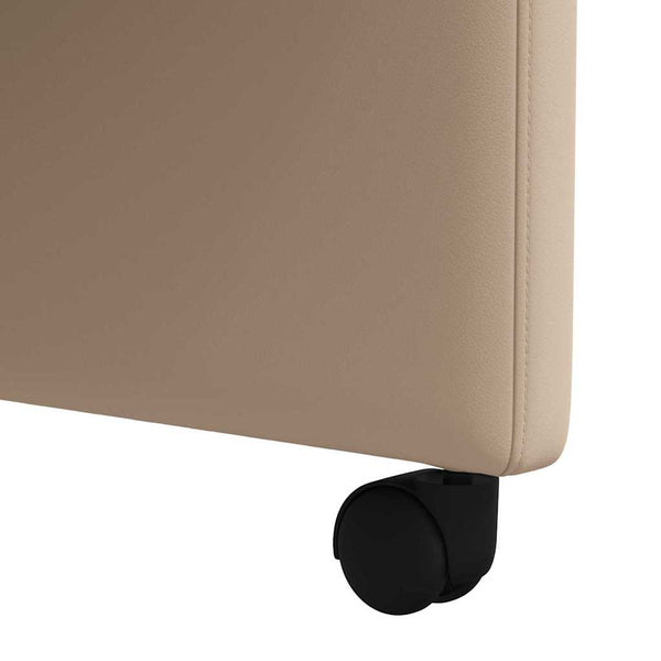 Esszimmerstühle mit Rollen Cappuccino 2er Set