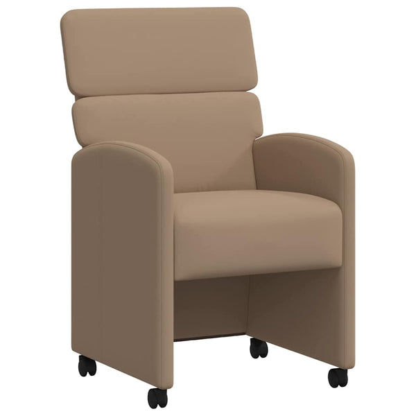 Esszimmerstühle mit Rollen Cappuccino 2er Set