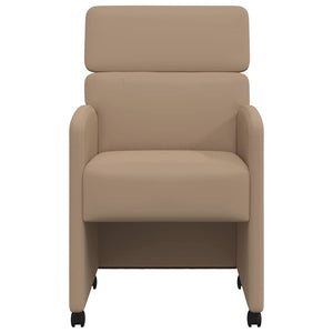 Esszimmerstühle mit Rollen Cappuccino 2er Set