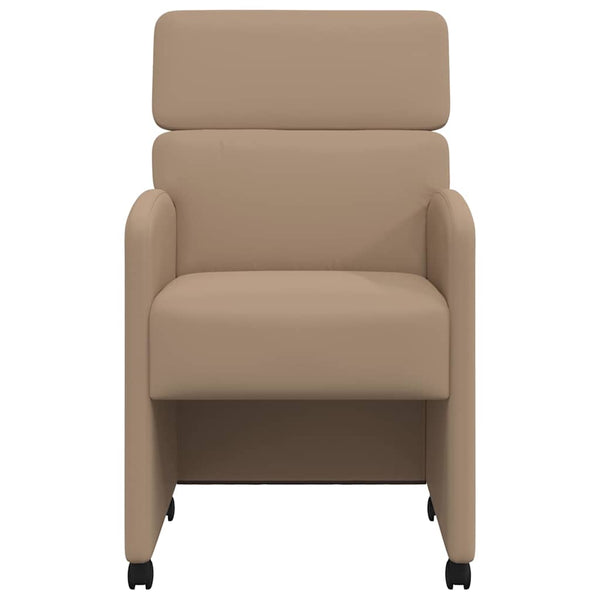Esszimmerstühle mit Rollen Cappuccino 2er Set