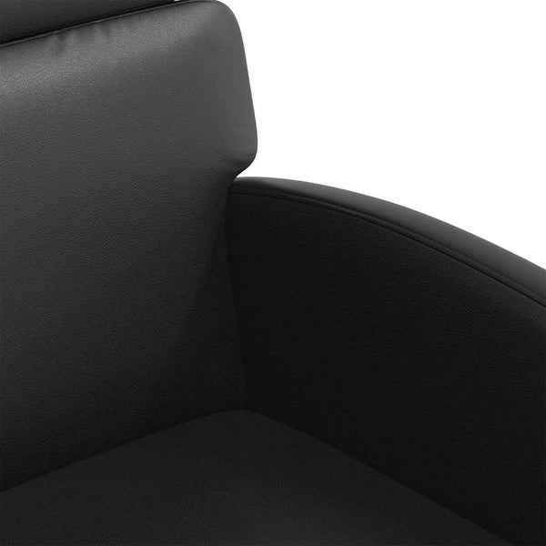 Esszimmerstühle mit Rollen Schwarz 2er-Set