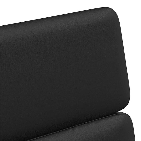 Esszimmerstühle mit Rollen Schwarz 2er-Set