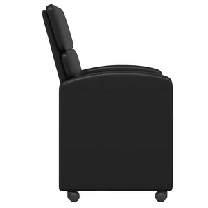 Esszimmerstühle mit Rollen Schwarz 2er-Set