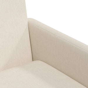 Esszimmerstühle Beige Leinen mit Rädern (2er-Set)