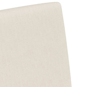 Esszimmerstühle Beige Leinen mit Rädern (2er-Set)