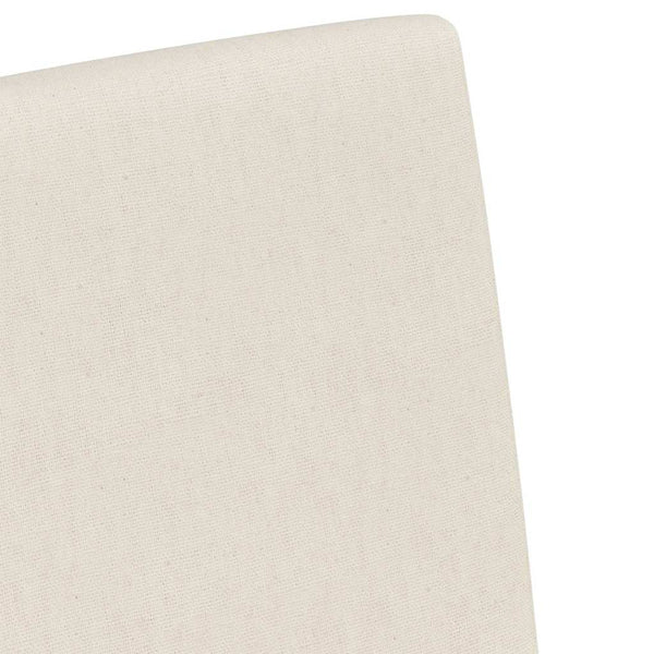 Esszimmerstühle Beige Leinen mit Rädern (2er-Set)