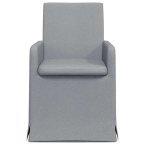 vidaXL Chaises de salle à manger 2 pcs Gris clair 57 x 67 x 95 cm Tissu