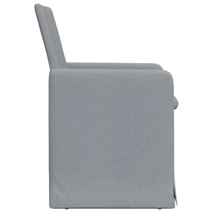 vidaXL Chaises de salle à manger 2 pcs Gris clair 57 x 67 x 95 cm Tissu