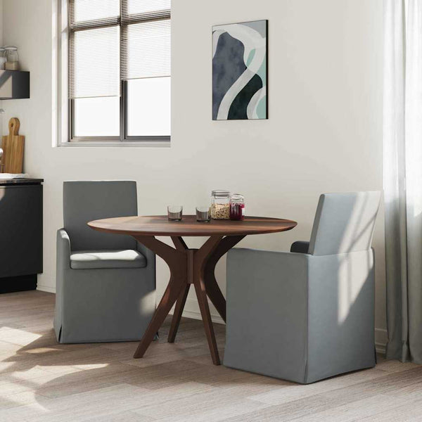 Esszimmerstühle Dunkelgrau Stoff 2er Set