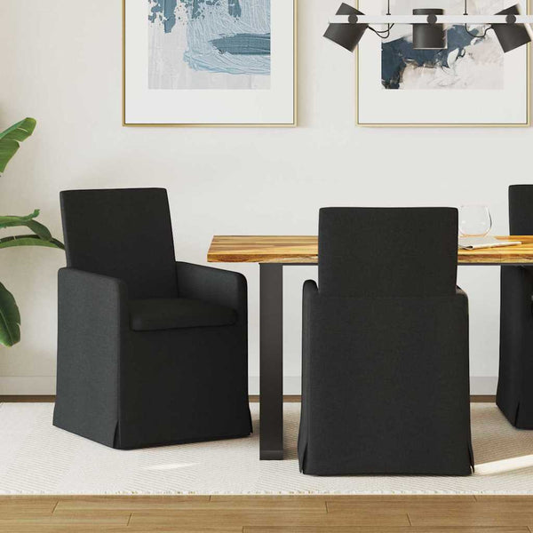 Schwarze Esszimmerstühle 2er Set
