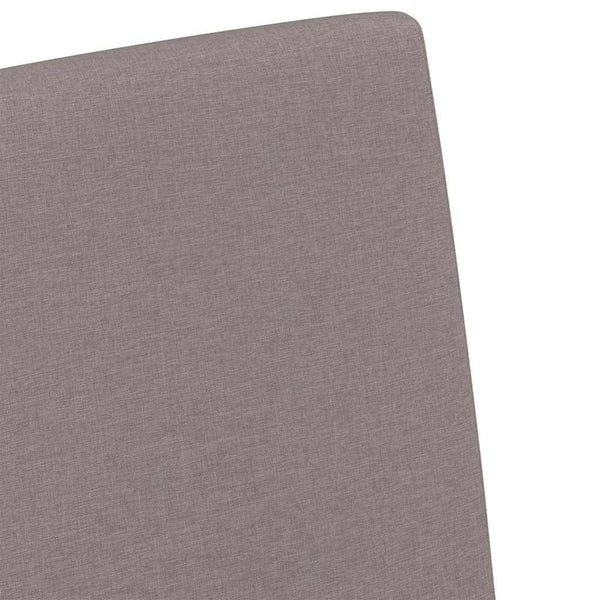 Esszimmerstühle 2er Set Taupe Stoff