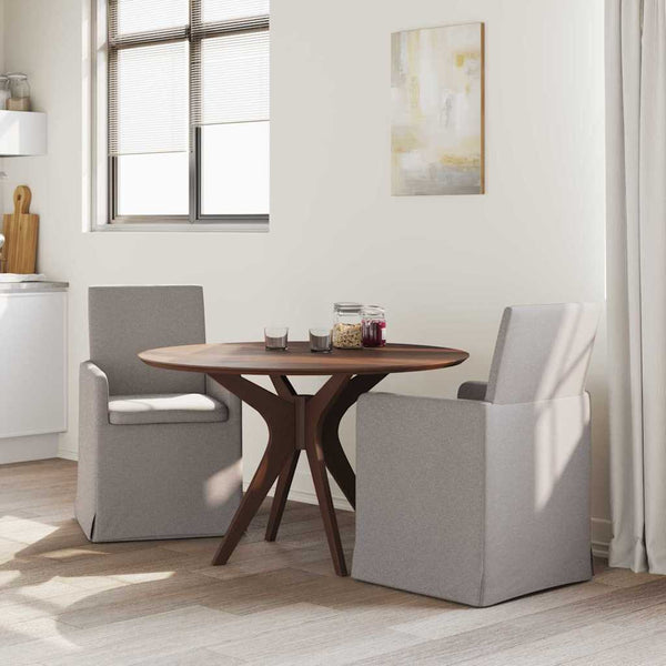 Esszimmerstühle 2er Set Taupe Stoff