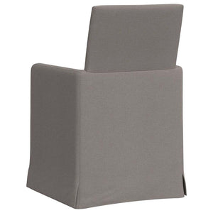 Esszimmerstühle 2er Set Taupe Stoff
