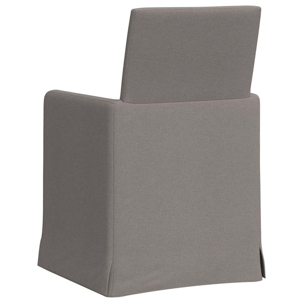 Esszimmerstühle 2er Set Taupe Stoff