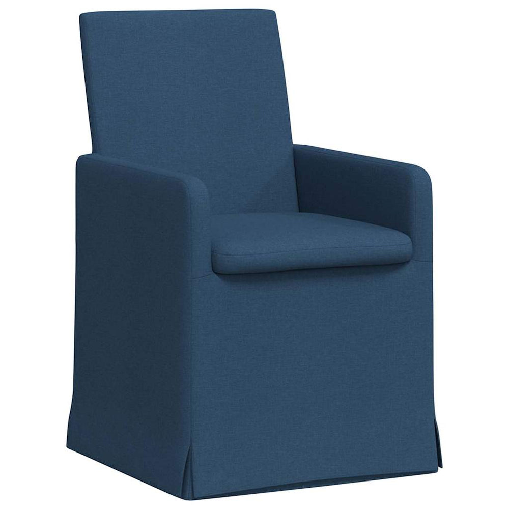 Blaue Esszimmerstühle 2er Set Stoff