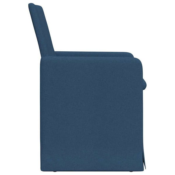 Blaue Esszimmerstühle 2er Set Stoff