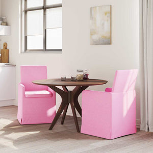 Esszimmerstühle Rosa Stoff 2er Set