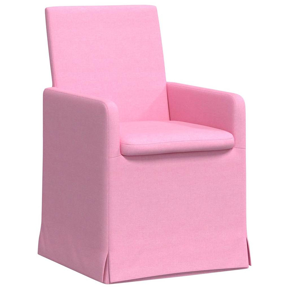 Esszimmerstühle Rosa Stoff 2er Set