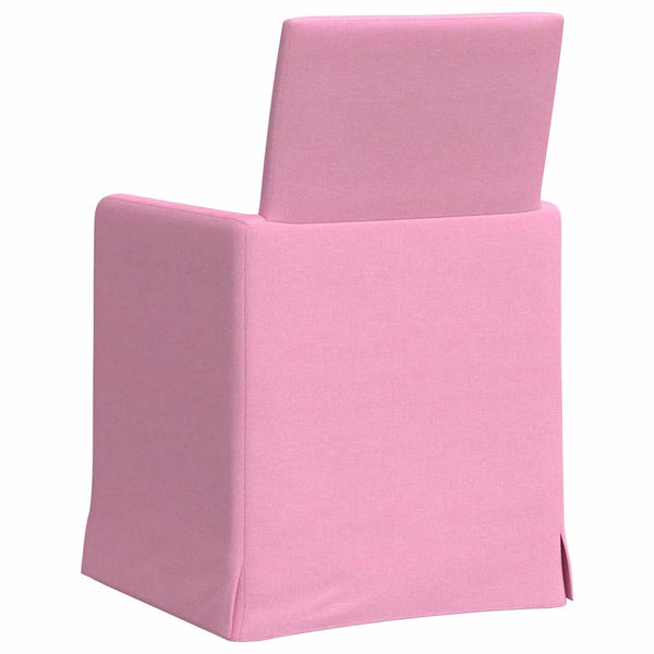 Esszimmerstühle Rosa Stoff 2er Set