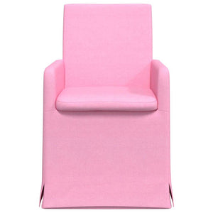 Esszimmerstühle Rosa Stoff 2er Set