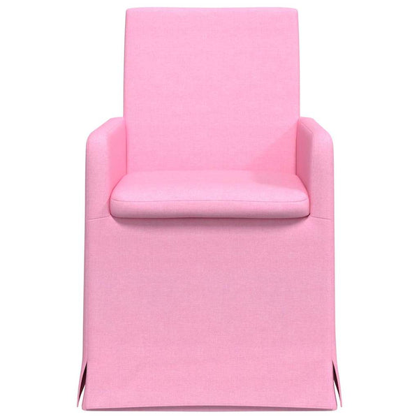 Esszimmerstühle Rosa Stoff 2er Set