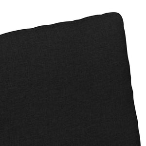 Esszimmerstühle 2er Set Schwarz Stoff