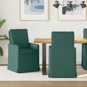 Esszimmerstühle Dunkelgrün Stoff 2er Set